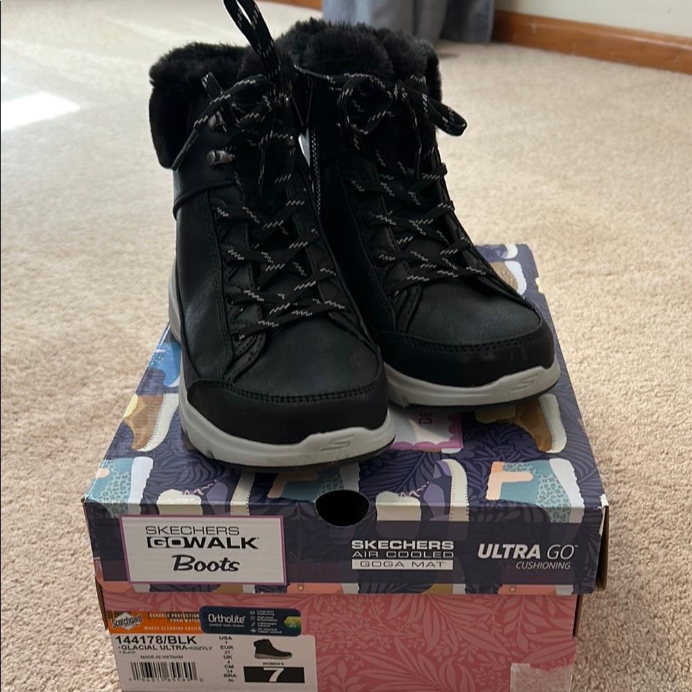 Skechers Women's Black GoWalk Boots